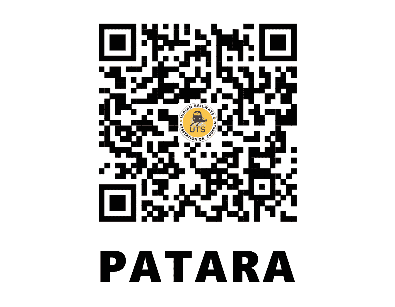 UTS QR Code for PATARA - PTRE (NC - UTTAR PRADESH)